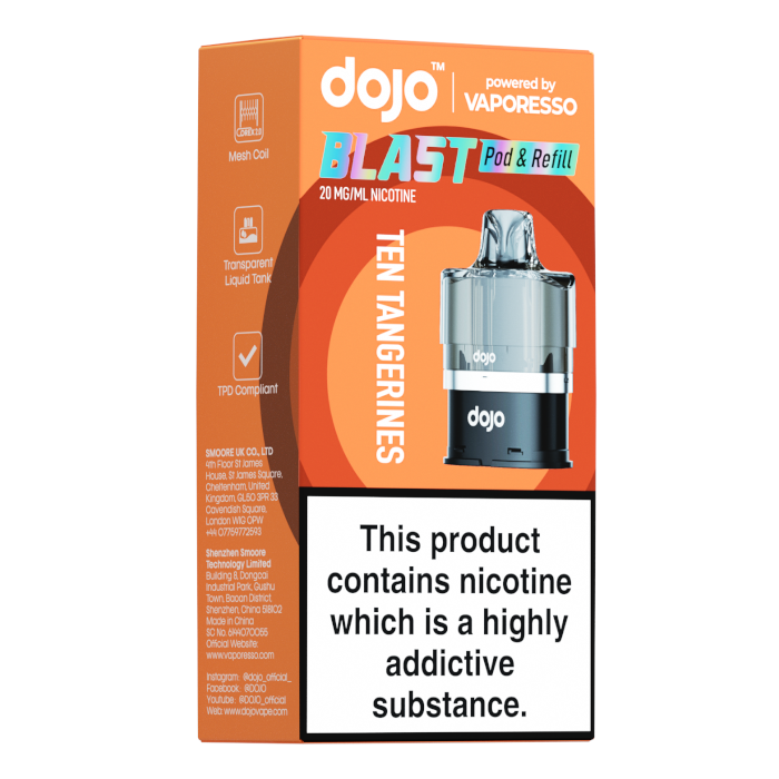 Vaporesso Dojo Blast 6000 Prefilled Pods 10mg