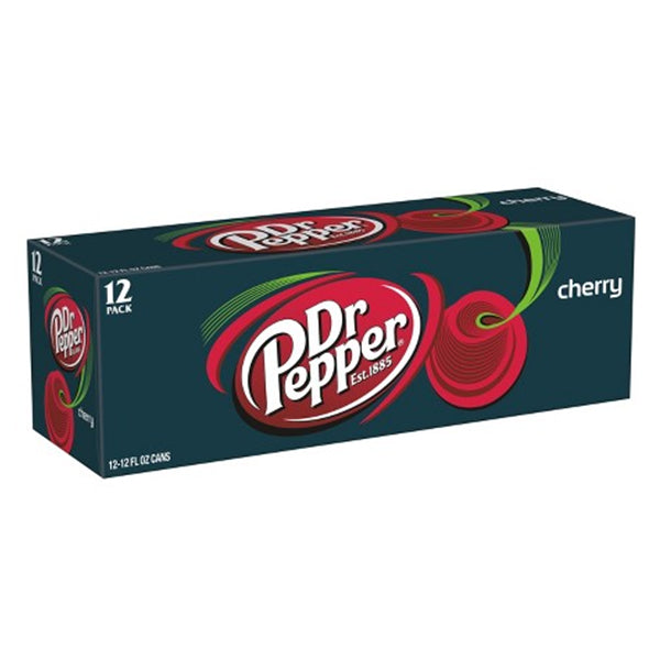 Dr Pepper Cherry 12 Pack Cans 355ml (Shipping Restricted)