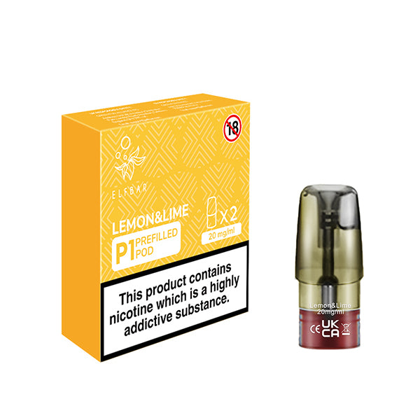 Elf Bar Mate500 P1 Prefilled Pods 2 Pack Lemon Lime