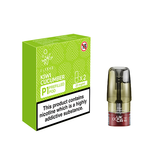 Elf Bar Mate500 P1 Prefilled Pods 2 Pack Kiwi Cucumber