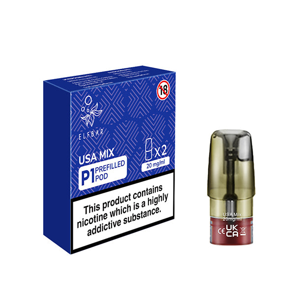 Elf Bar Mate500 P1 Prefilled Pods 2 Pack USA Mix