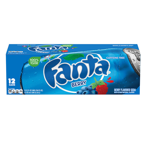 Fanta Berry 12 pack cans 355ml (Collection-Only)