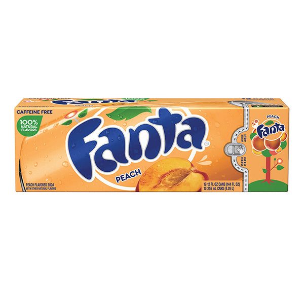 Fanta Peach 12fl.oz (355ml) 12-Pack Cans (Shipping Restricted)