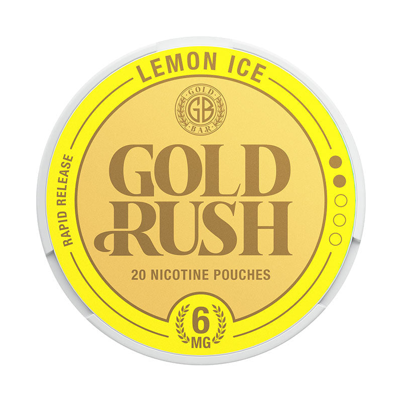 Gold Rush Lemon Ice Nicotine Pouches - 6mg