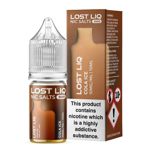 Lost Liq 3000 10ml Nic Salt Cola Ice 10mg