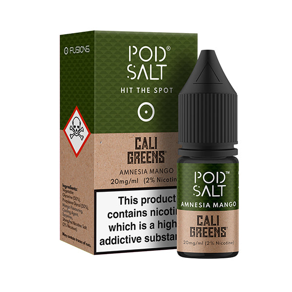 Pod Salt Cali Greens Amnesia Mango 10ml Nic Salt