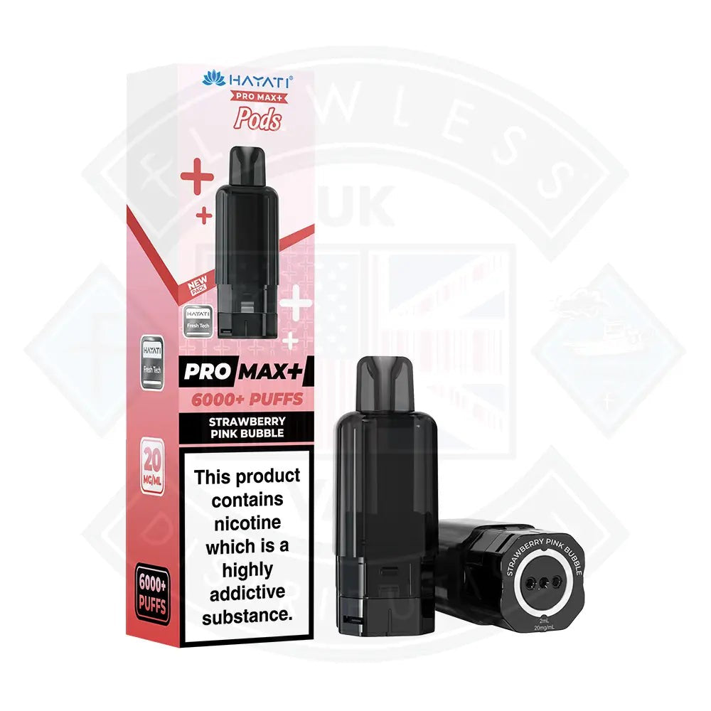 Hayati Pro Max 6000 Pods - Strawberry Pink Bubble