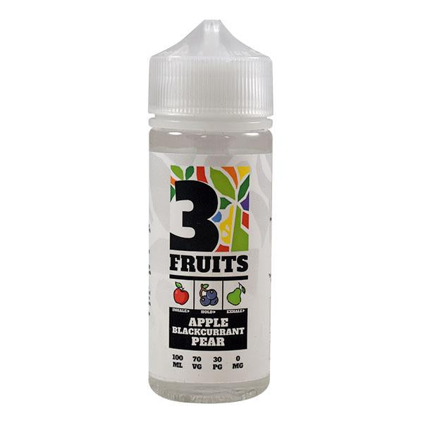 3 Fruits Apple Blackcurrant Pear 0mg 100ml Shortfill E-Liquid