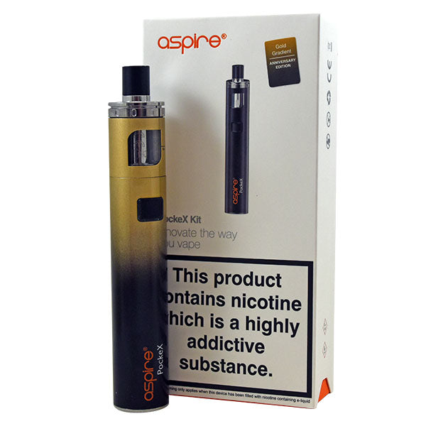 Aspire Pockex All In One Vape Kit (TPD Compliant) Gold Gradient
