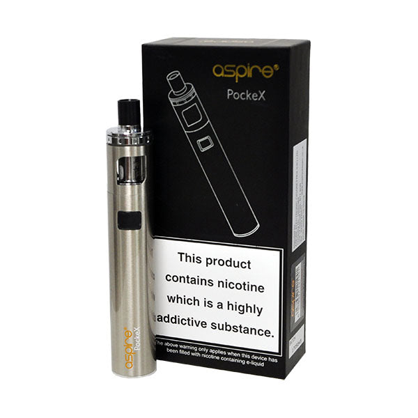 Aspire Pockex All In One Vape Kit (TPD Compliant) - Stainless