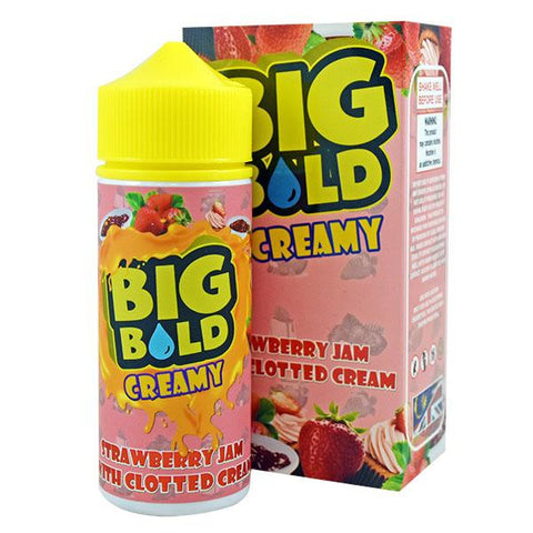 Big Bold Creamy Strawberry Jam With Clotted Cream 100ml Shortfill