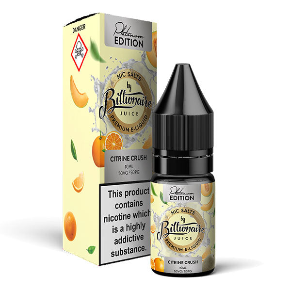 Citrine Crush Nic Salt by Billionaire Juice - Nic Salts UK