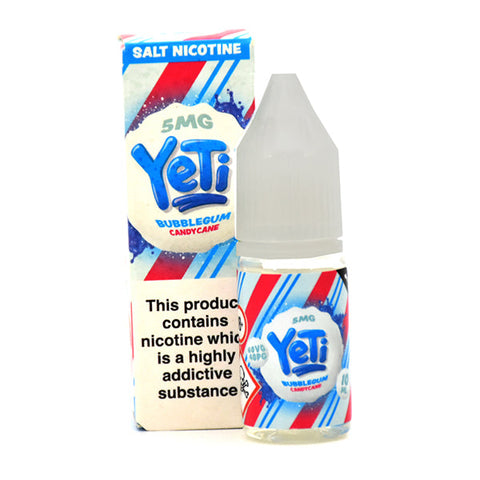 Yeti Bubblegum Candy Cane 10ml Nic Salt