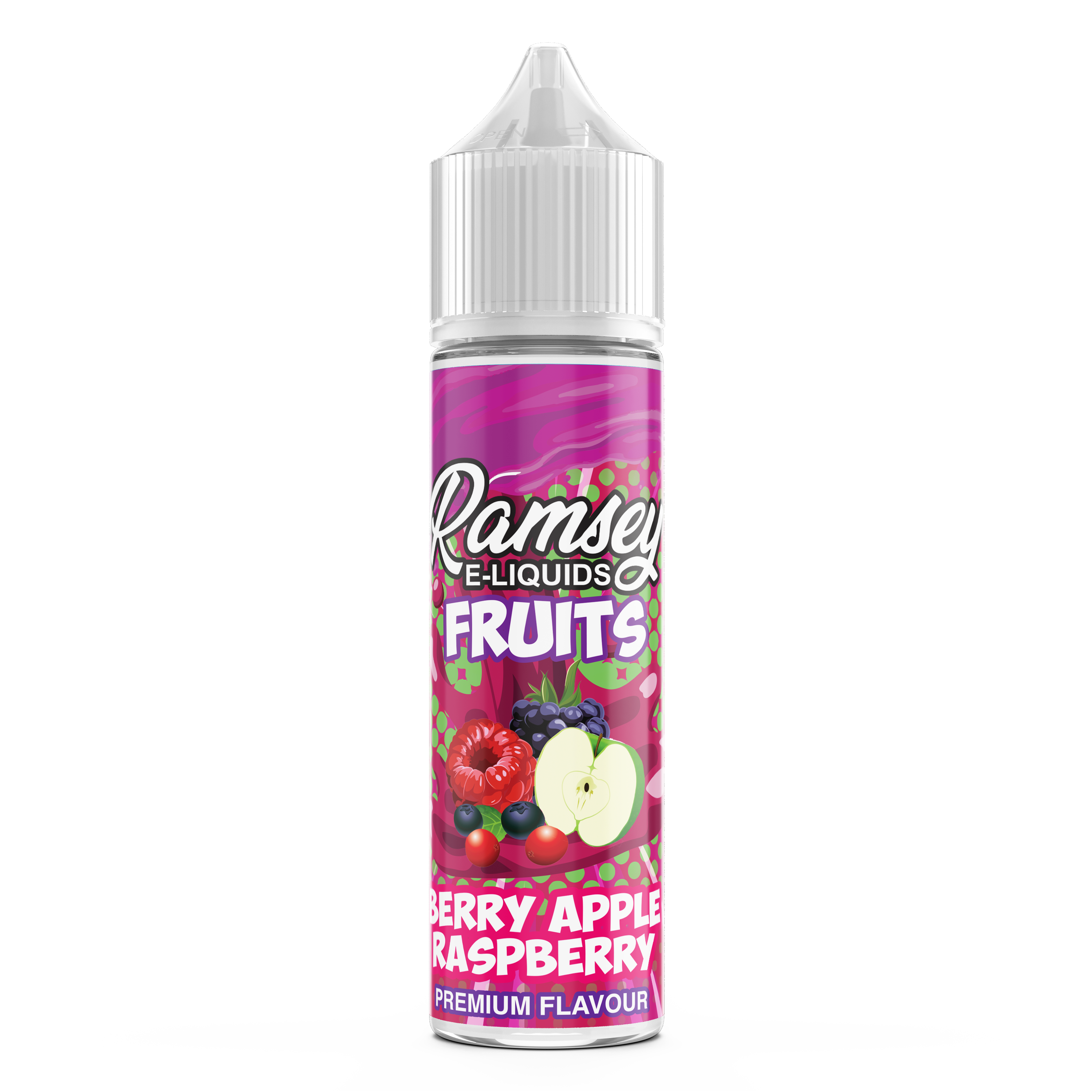 Ramsey E-Liquids Fruits: Berry Apple Raspberry 0mg 50ml Shortfill E-Liquid