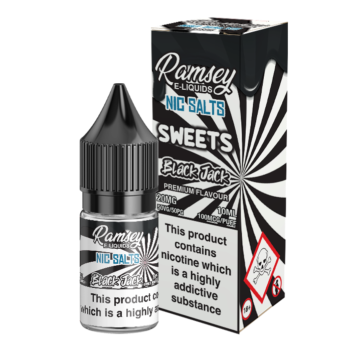 Ramsey E-Liquids Black Jack 10ml Nic Salt