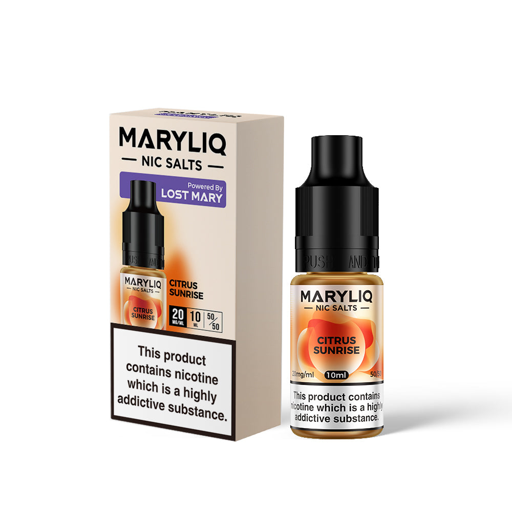 Maryliq Nic Salt by Lost Mary 10ml 10mg/20mg - Citrus Sunrise