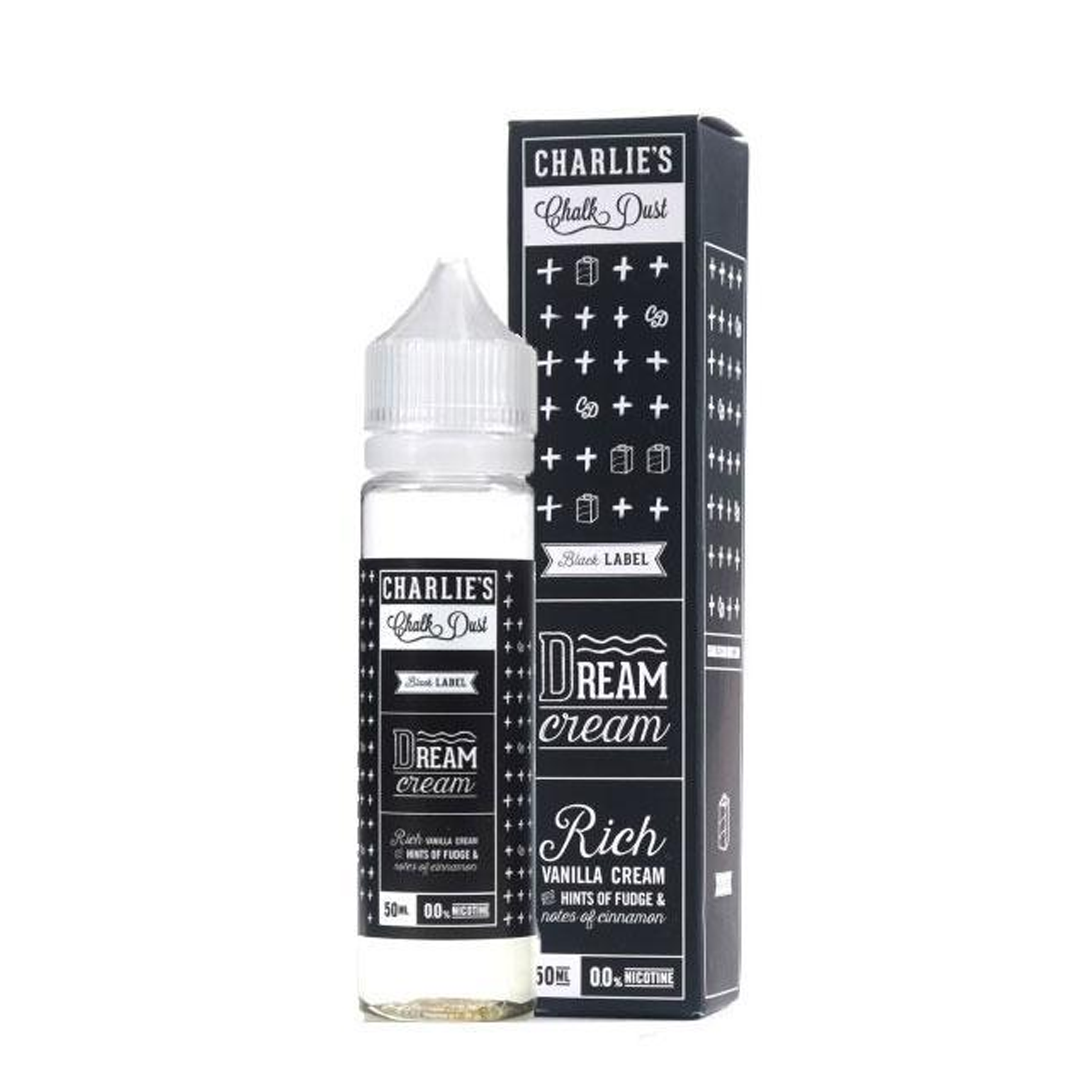 Charlie's Chalk Dust Black Label Dream Cream 0mg 50ml Shortfill E-Liquid