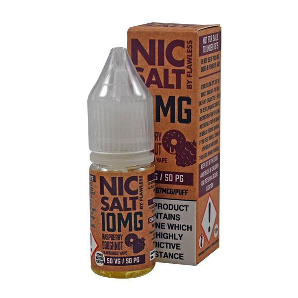 Flawless Raspberry Doughnut 10mg 10ml Nic Salt E-Liquid