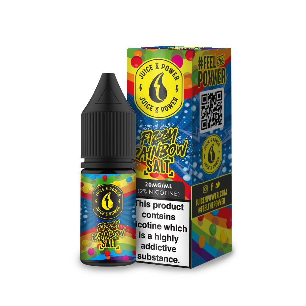 Juice N Power Fizzy Rainbow 11mg 10ml Nic Salt E-Liquid
