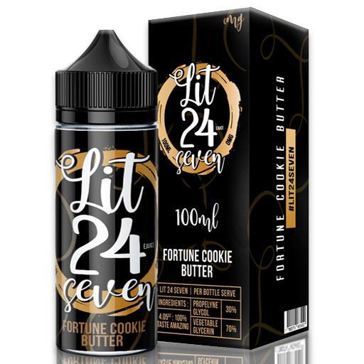 Lit 24 Seven Cookie Butter 0mg E-Liquid 100ml