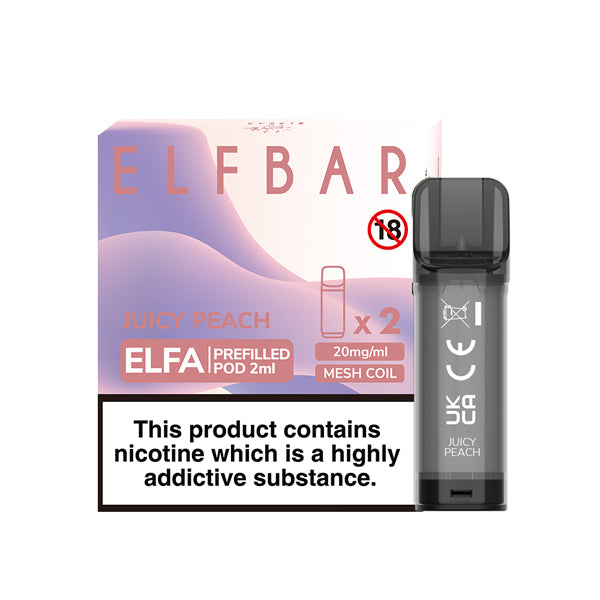 Elf Bar Elfa Prefilled Pods 2pcs Juicy Peach