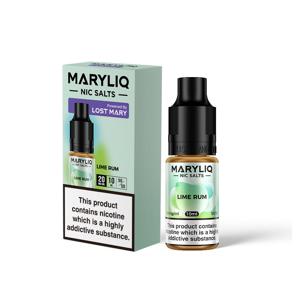Maryliq Nic Salt by Lost Mary 10ml 10mg/20mg - Lime Rum