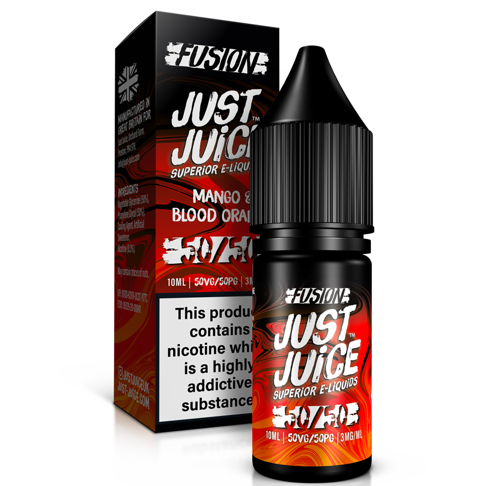 Just Juice Fusion: Mango & Blood Orange on Ice 10ml E-Liquid - 3mg