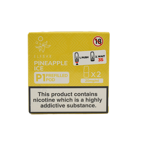 Elf Bar Mate500 P1 Prefilled Pods 2 Pack Pineapple Ice