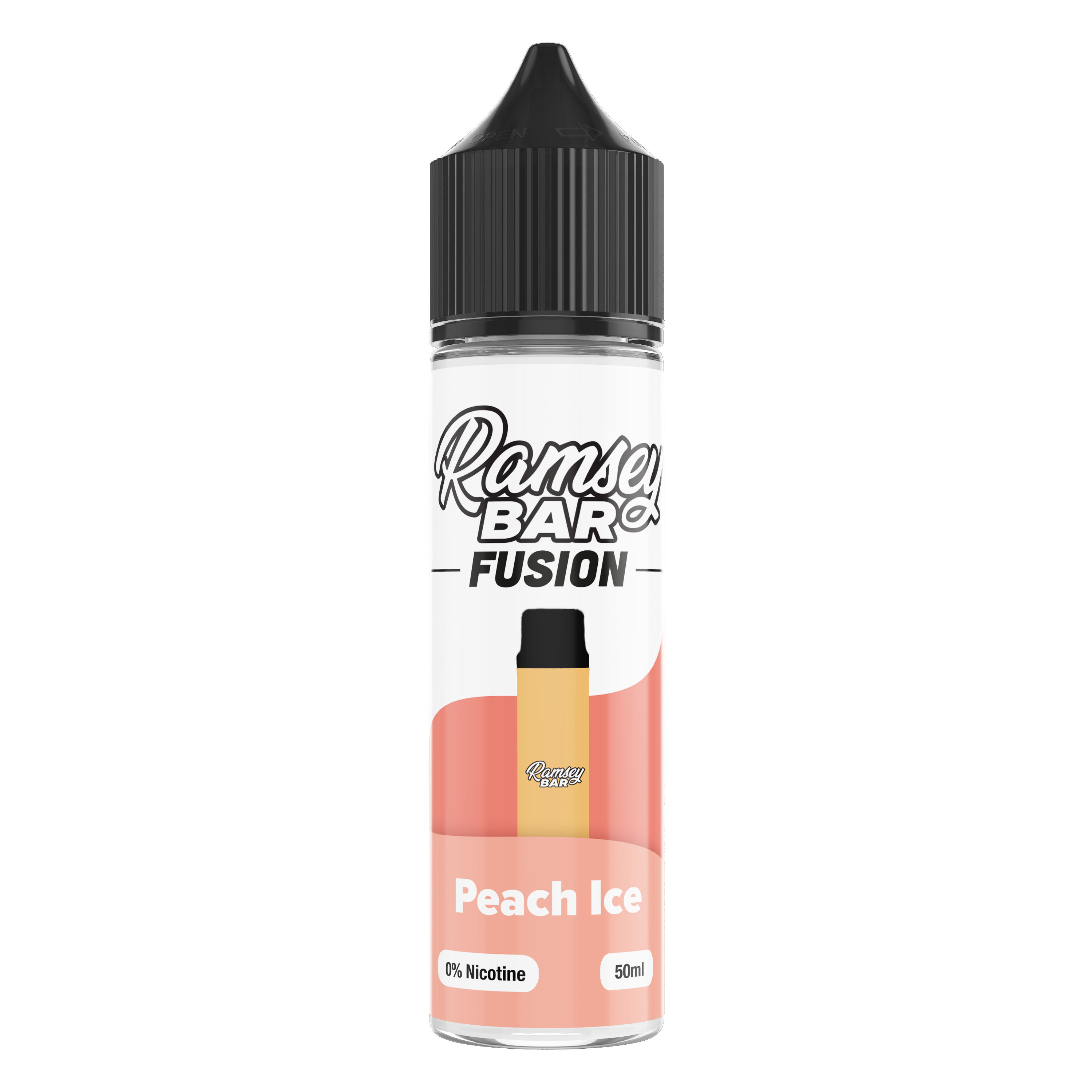 Ramsey Bar Fusion Peach Ice 50ml Shortfill E-Liquid