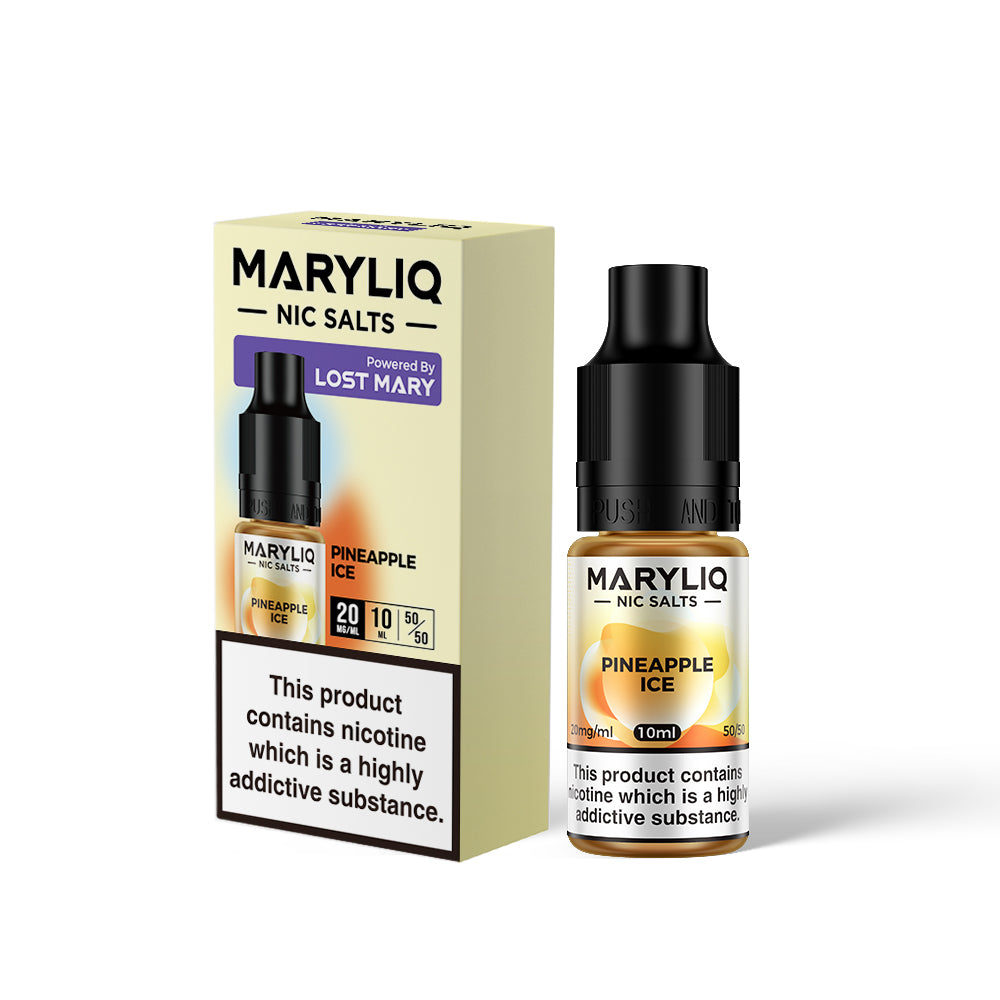 Maryliq Nic Salt by Lost Mary 10ml 10mg/20mg - Pineapple Ice
