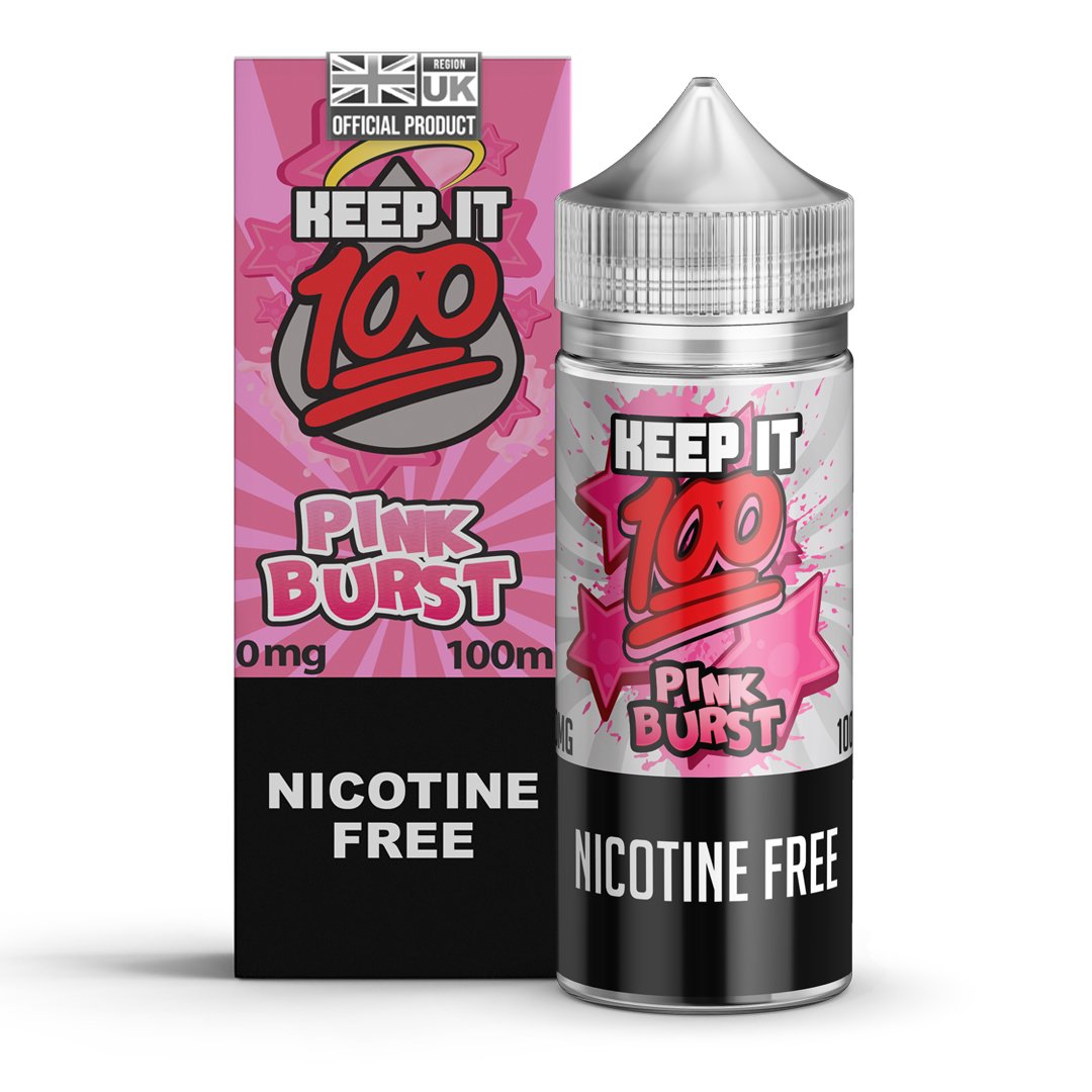 Keep it 100 Pink Burst 0mg 100ml Shortfill E-Liquid