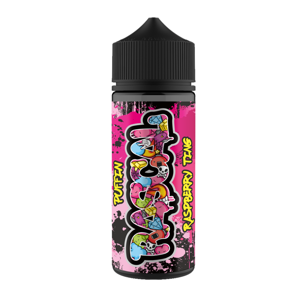 Puffin Rascal Raspberry Ting 0mg 100ml Shortfill E-Liquid