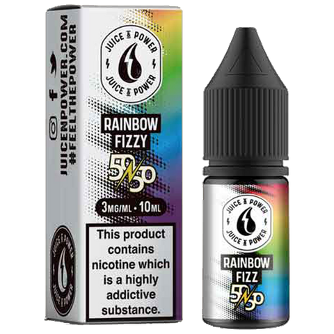 Juice N Power 50:50 Rainbow Fizzy 10ml E-Liquid