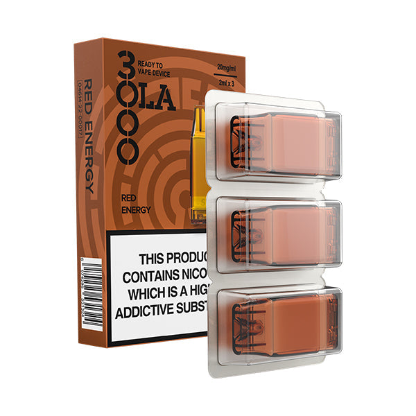 OLA 3000 Prefilled Pods 20mg (3pcs) Red Energy