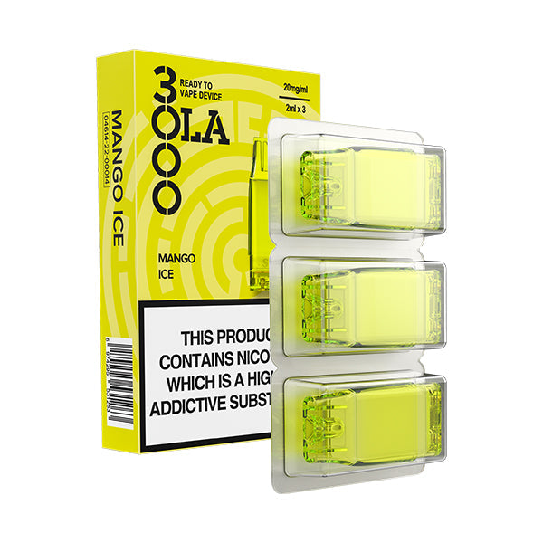 OLA 3000 Prefilled Pods 20mg (3pcs) Mango Ice