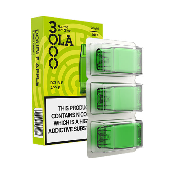 OLA 3000 Prefilled Pods 20mg (3pcs) Double Apple