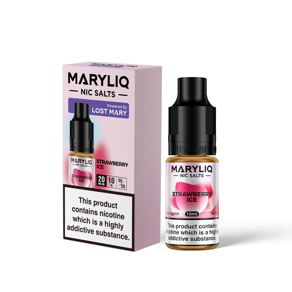 Maryliq Nic Salt by Lost Mary 10ml 10mg/20mg - Strawberry Ice