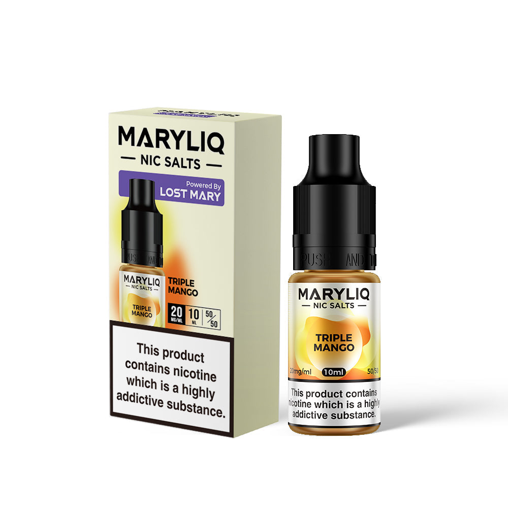 Maryliq Nic Salt by Lost Mary 10ml 10mg/20mg - Triple Mango