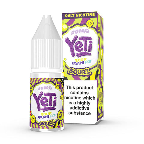 Yeti Sourz Grape Ice 10ml Nic Salt