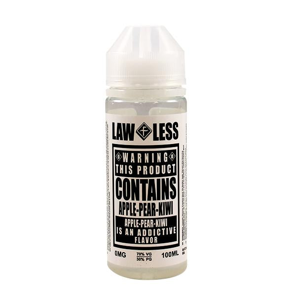 Flawless Law Less: Warning Apple Pear Kiwi 0mg 100ml Shortfill E-Liquid