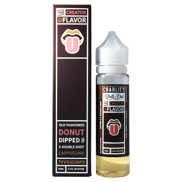 Charlie's Chalk Dust Donut Dipped in a Double Shot Cappuccino 0mg 50ml Shortfill E-Liquid