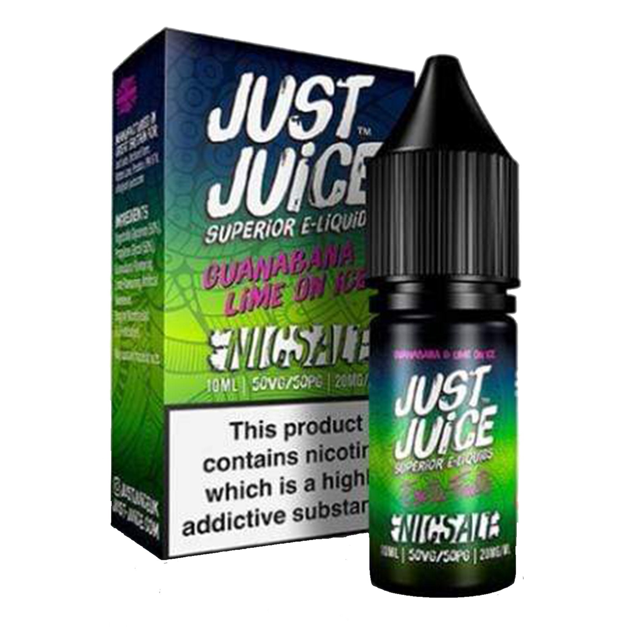 Just Juice Exotic Fruits: Guanabana & Lime on Ice Nic Salt 10ml