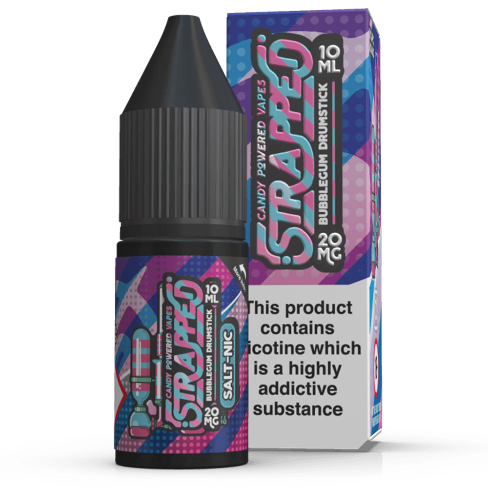 Strapped Bubblegum Drumsticks 10ml Nic Salt E-Liquid
