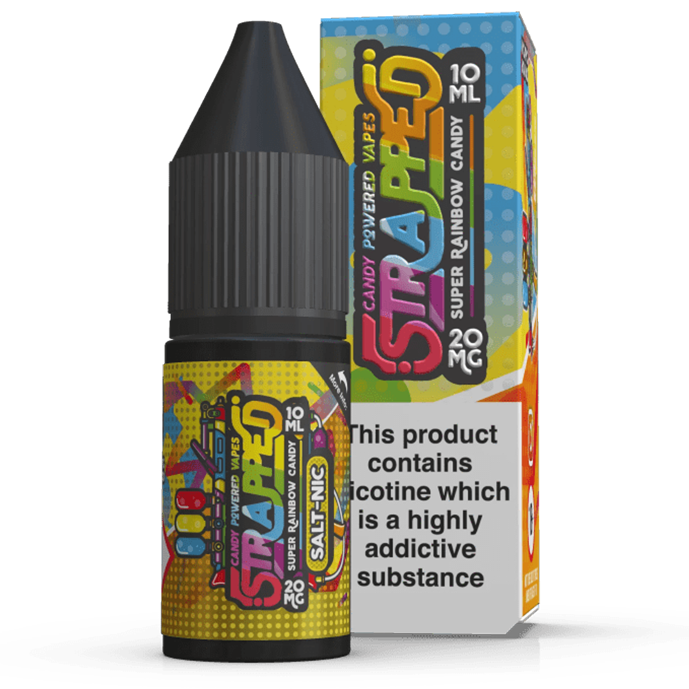 Strapped Super Rainbow Candy 10ml Nic Salt E-Liquid
