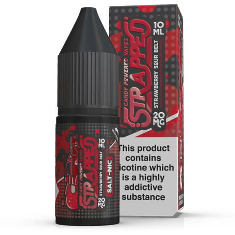 Strapped Strawberry Sour Belts 10ml Nic Salt