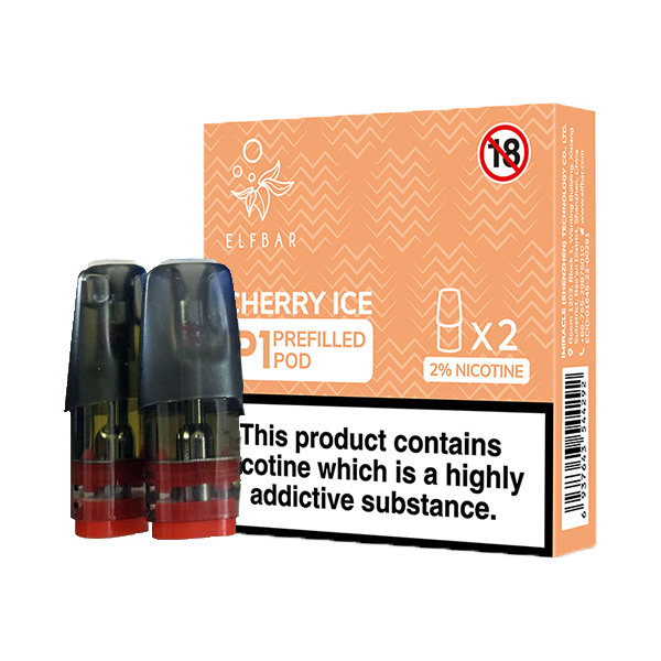 Elf Bar Mate500 P1 Prefilled Pods 2 Pack Cherry Ice