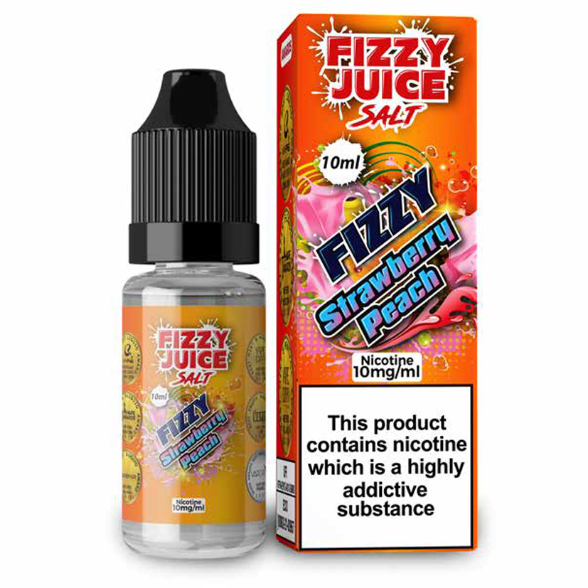 Fizzy Juice Strawberry Peach 10ml Nic Salt - 10mg