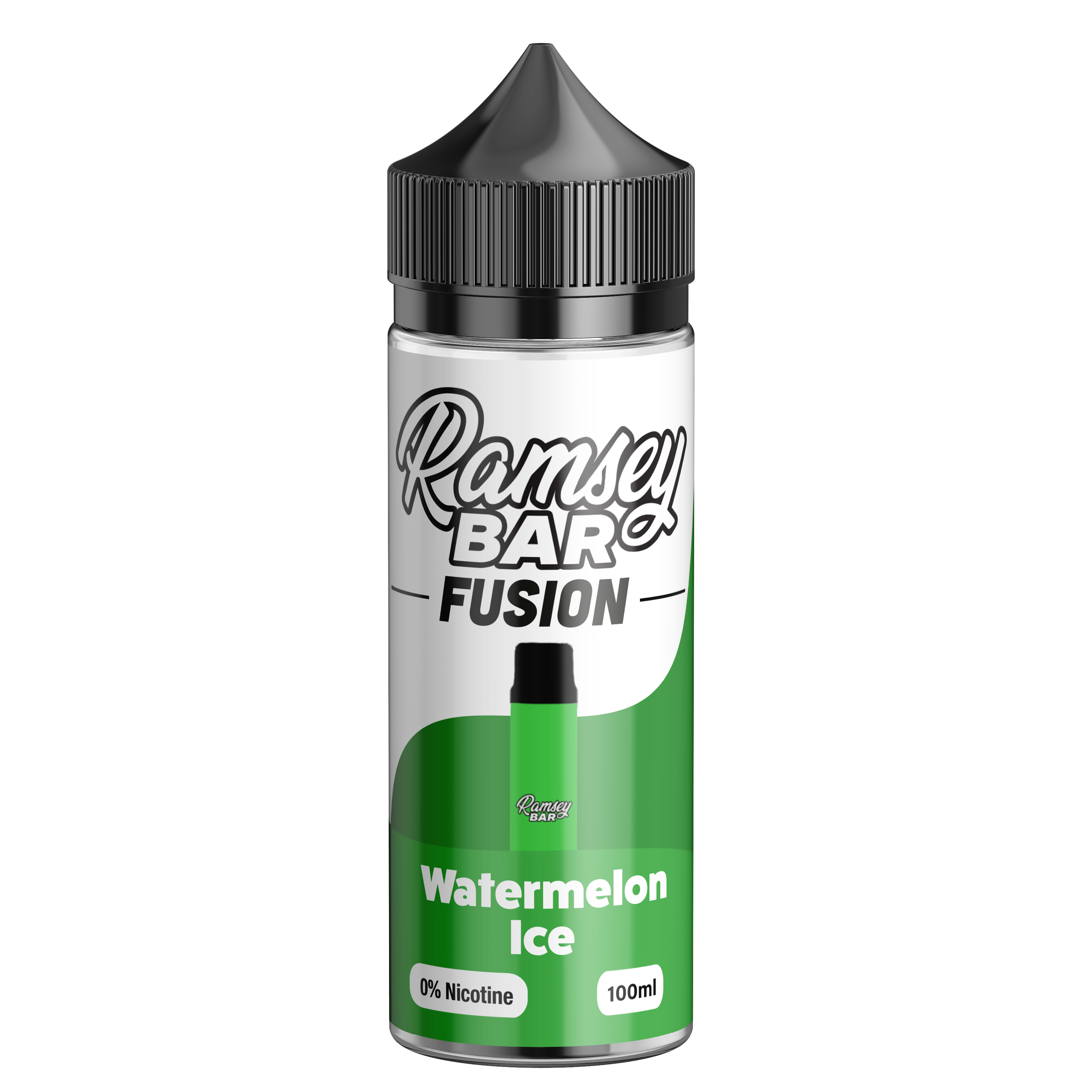 Ramsey Bar Fusion Watermelon Ice 0mg 100ml Shortfill E-Liquid