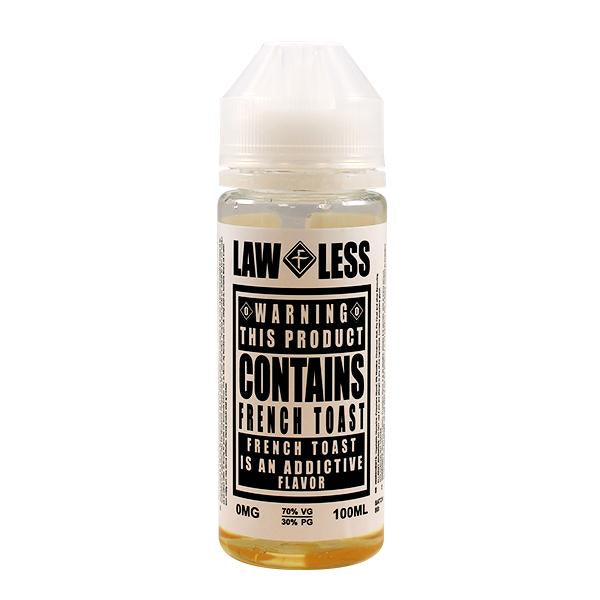 Flawless Law Less: Warning French Toast 0mg 100ml Shortfill E-Liquid