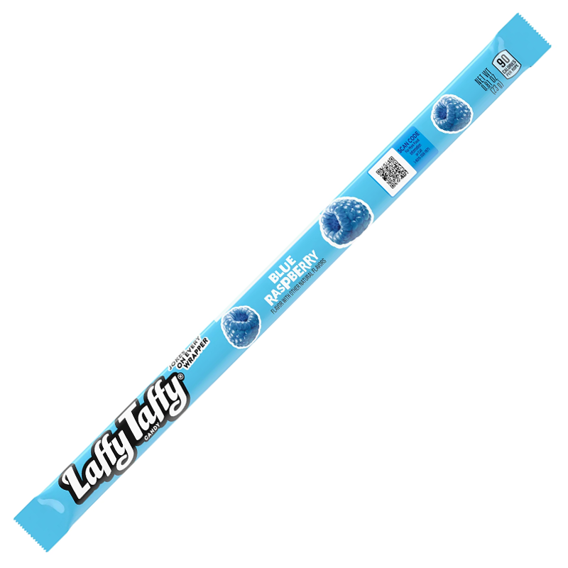 Laffy Taffy Blue Raspberry Rope Candy - 24ct